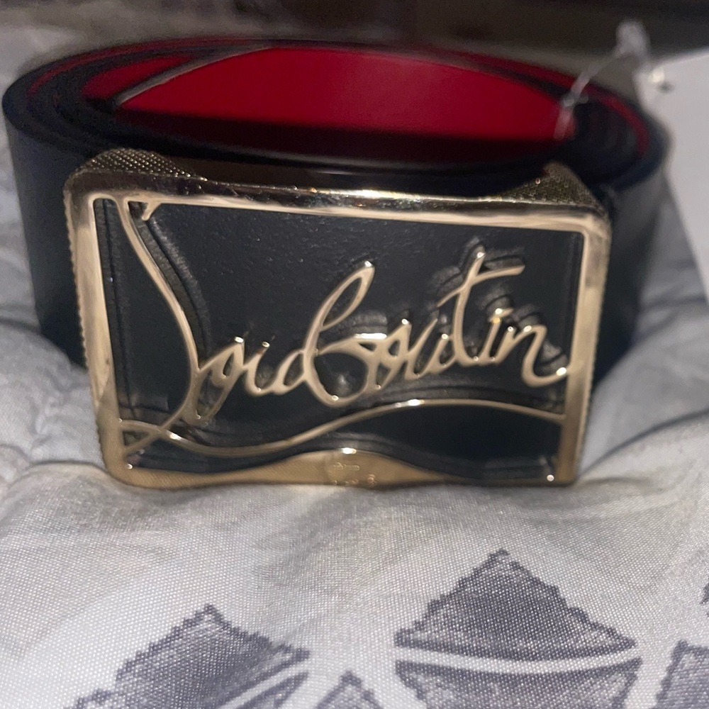 Christian Louboutin- Ricky logo belt